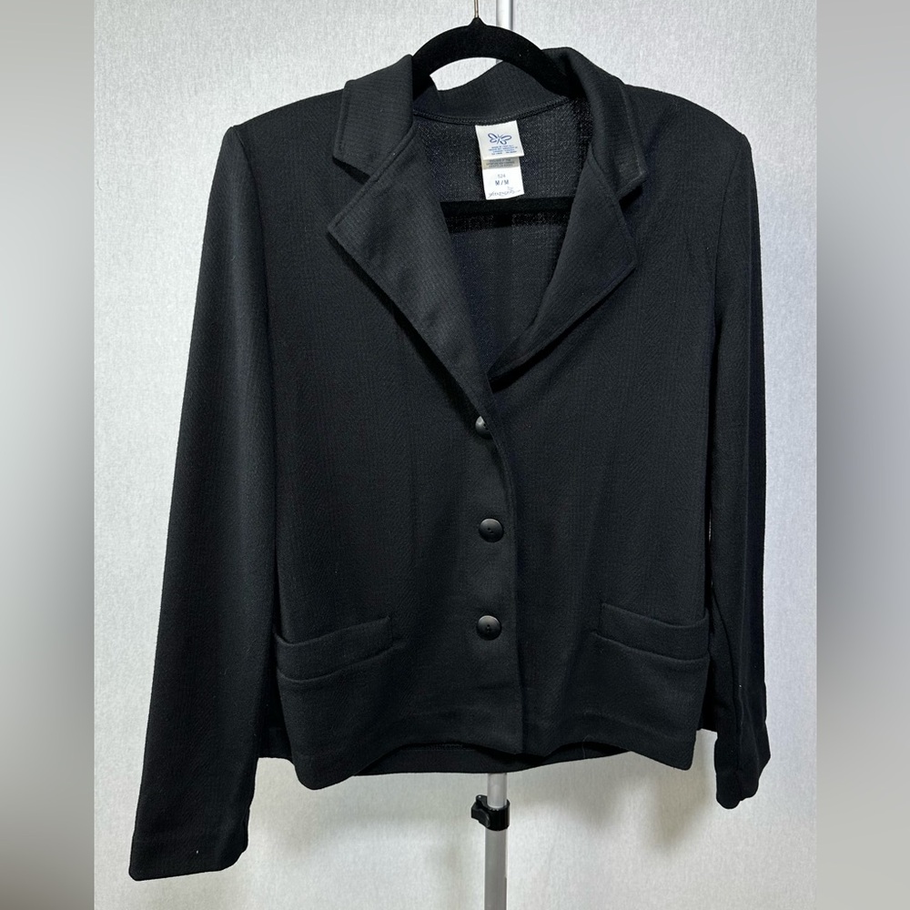 Weekenders Women's Cropped Blazer Black Jacket